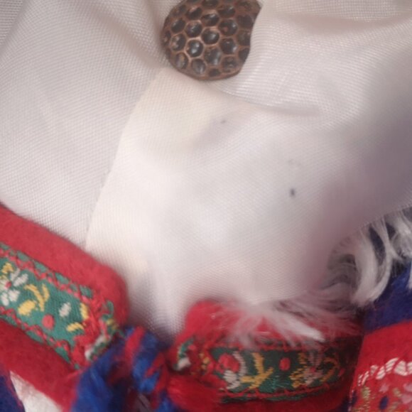 Vintage Lapland Doll w/ Blinking Eyes & Dressed in Sami Folk Clothing 13" Tall - Picture 8 of 8